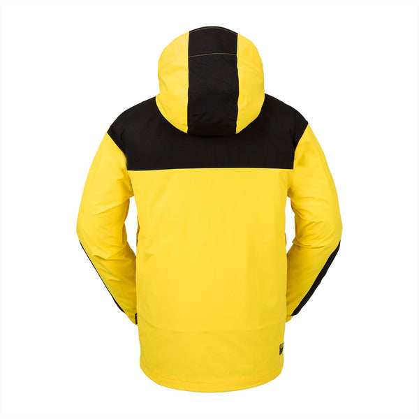 Volcom Longo Gore-Tex Jacket Bright Yellow Back
