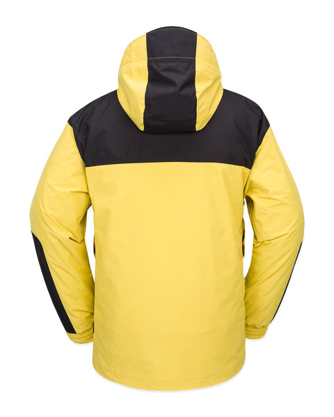 Volcom Longo Gore-Tex Jacket 2425 Dark Yellow Back