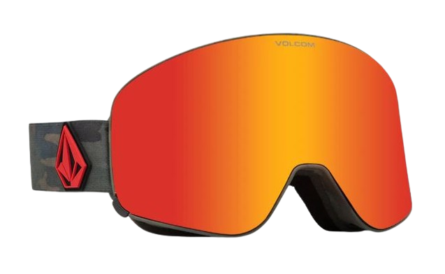 Volcom Odyssey Goggles - Cloudwash Camo/Red Chrome Lens
