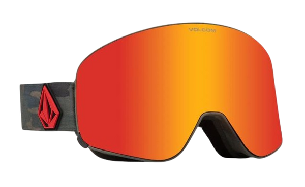 Volcom Odyssey Goggles - Cloudwash Camo Frame + Red Chrome Lens