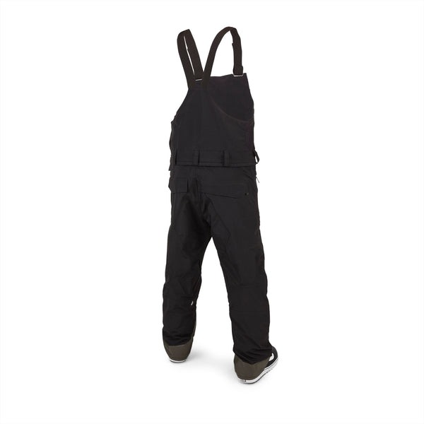 Volcom Rain Gore-Tex Snowboard Ski Bib Overall Black Back
