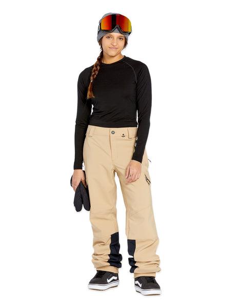 Volcom Womens Wilding Snow Pant Sand Fit 