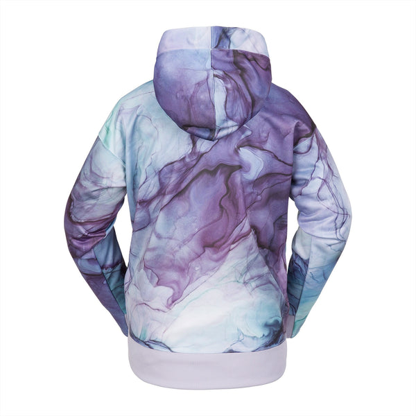 Volcom Women's Riding Hydro Hoodie Glacier Ink Back
