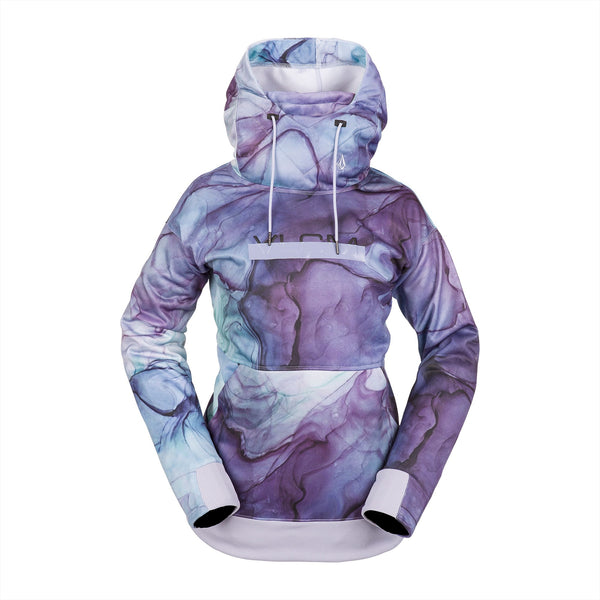 Volcom Women's Riding Hydro Hoodie Glacier Ink