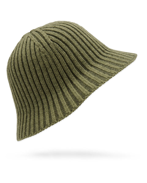 Volcom Yay Knit Bucket Hat Ivy