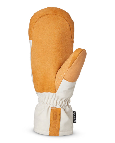 Crab Grab Womens Snuggler Mitt Cream and Tan Palm