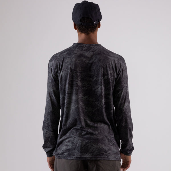 Jones Long Sleeve Tech Tee Mountain Camo Back