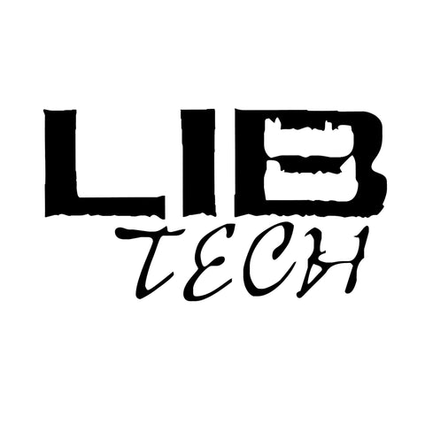 Lib Tech Stacked Logo Die Cut Sticker Black