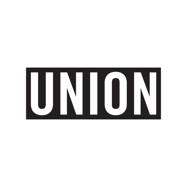 Union Box Logo Sticker Black