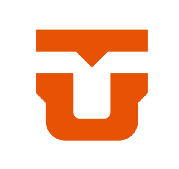 Union U Die Cut Sticker Orange