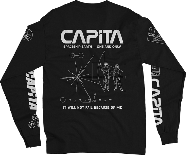 Capita Spaceship Long Sleeve Tee Black Back