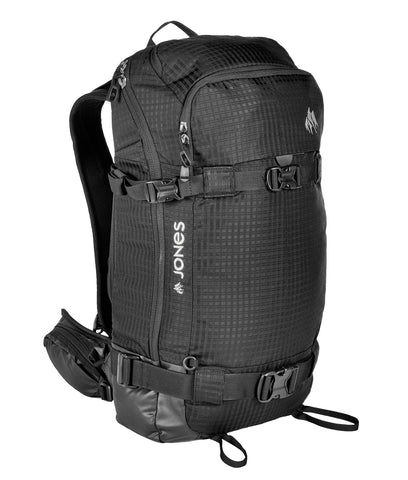 Jones Descent 32L Backpack Black front 3/4