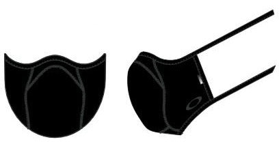 Oakley Face Mask Blackout