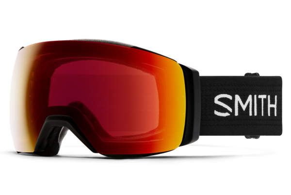 Smith I/O Mag XL Black Chromapop Sun Red Mirror 