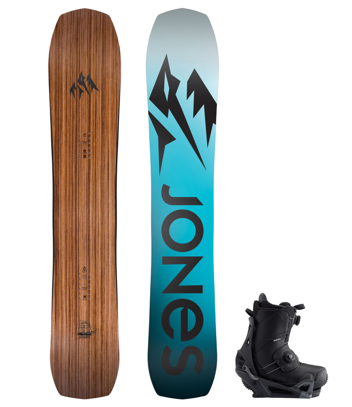 Men's Complete Snowboard Rental with Burton Step On