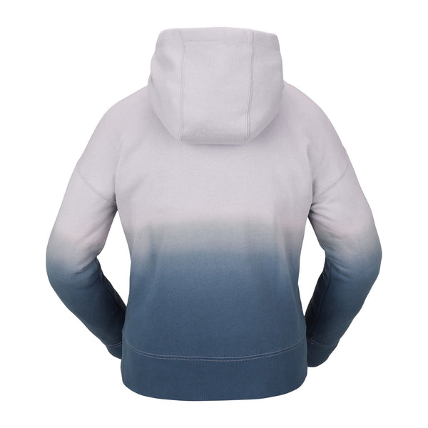 Volcom Womens Peak Pullover Hoodie Petrol Blue Back